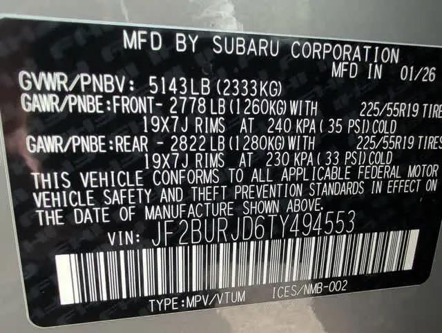2026 Subaru Outback Touring XT