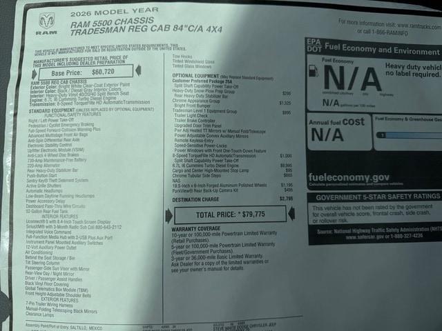 2026 Ram 5500 Chassis Cab Tradesman/Big Horn
