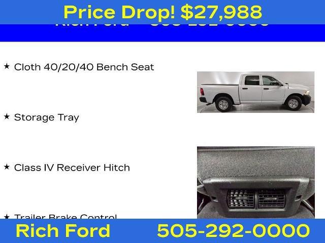 2023 Ram 1500 Classic Tradesman Crew Cab 4x2 5'7" Box