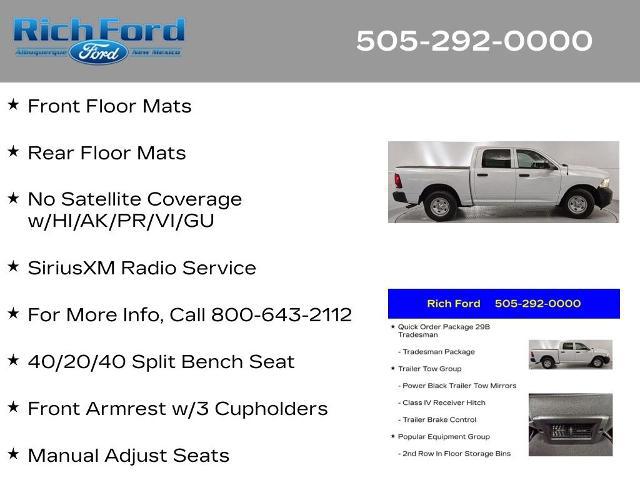 2023 Ram 1500 Classic Tradesman Crew Cab 4x2 5'7" Box