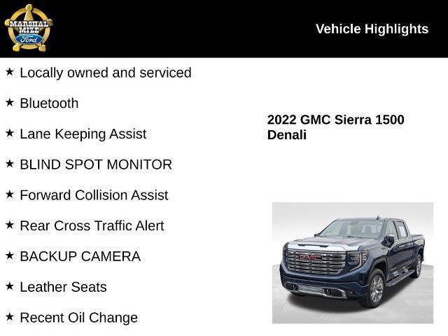 2022 GMC Sierra 1500 4WD Crew Cab Short Box Denali