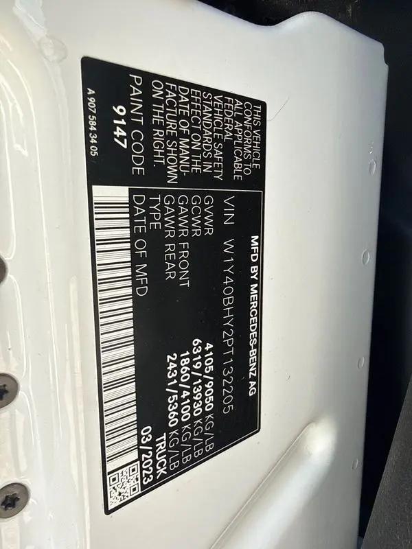 2023 Mercedes-Benz Sprinter 2500 Standard Roof 4-Cyl Gas