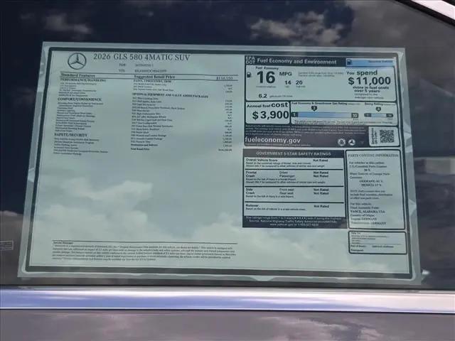 2026 Mercedes-Benz GLS GLS 580 4MATIC