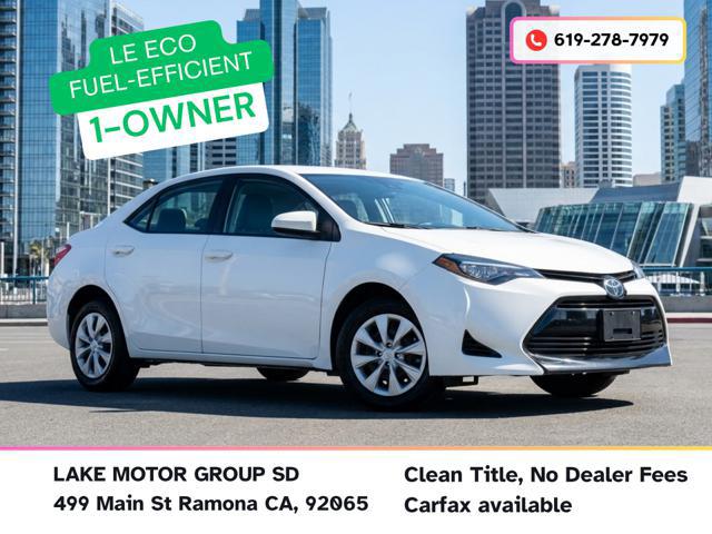 White (Blizzard Pearl) 2017 Toyota Corolla LE Eco Sedan Front-Wheel Drive Automatic