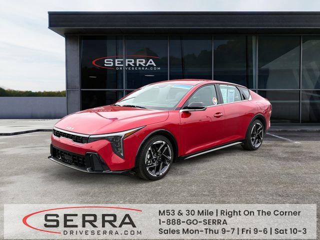 Currant Red 2025 Kia K4 GT-Line FWD Sedan Front-Wheel Drive Automatic