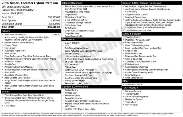 2025 Subaru Forester Premium Hybrid