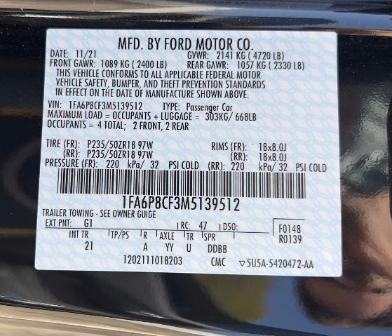 2021 Ford Mustang GT Fastback
