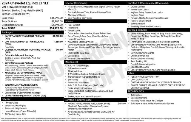 2024 Chevrolet Equinox AWD LT