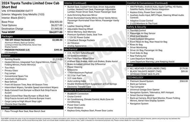 2024 Toyota Tundra Limited