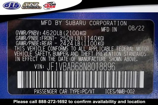 2022 Subaru WRX Standard