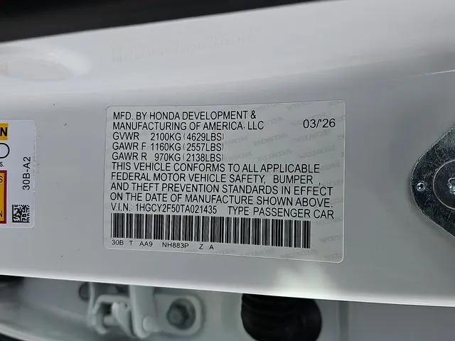 2026 Honda Accord Sedan Sport