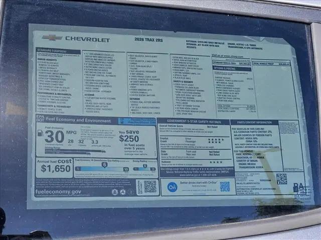 2026 Chevrolet Trax FWD 2RS
