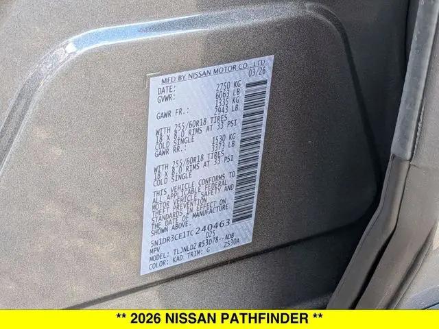 2026 Nissan Pathfinder SL