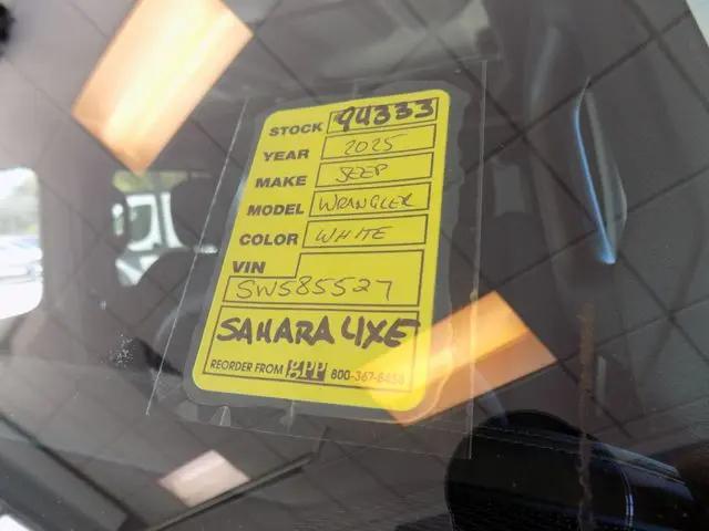 2025 Jeep Wrangler 4xe Sahara 4xe