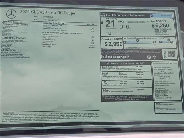 2026 Mercedes-Benz GLE 450 4MATIC