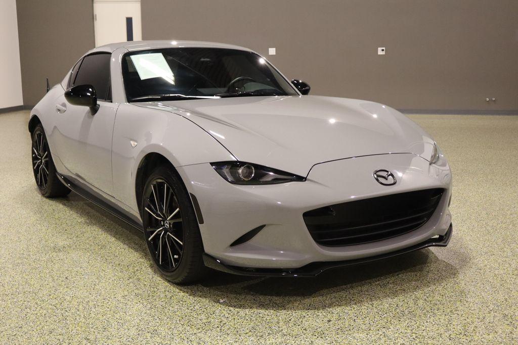 Aero Gray 2024 Mazda MX-5 Miata RF Grand Touring RWD Convertible Rear-Wheel Drive 6-Speed Manual