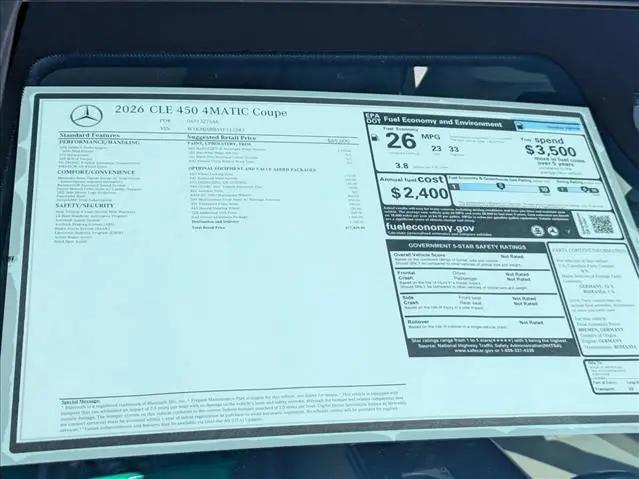 2026 Mercedes-Benz CL CLE 450