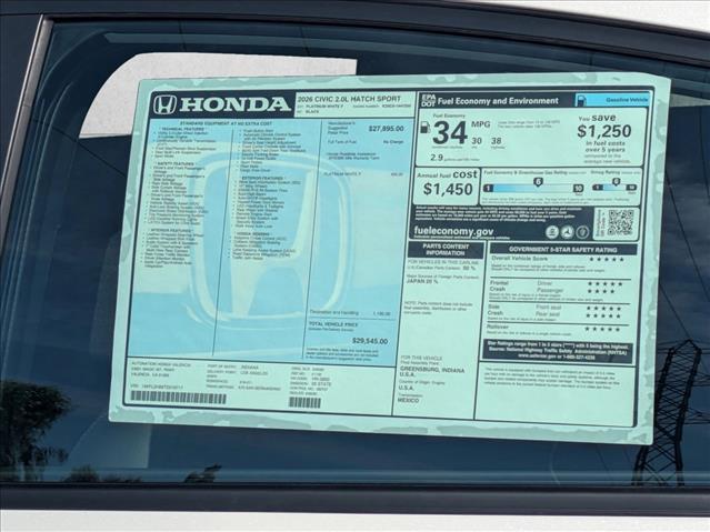2026 Honda Civic Sport