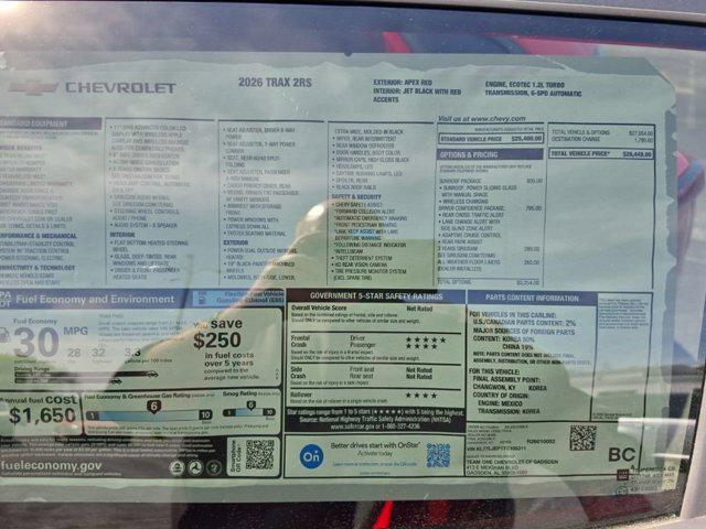 2026 Chevrolet Trax FWD 2RS