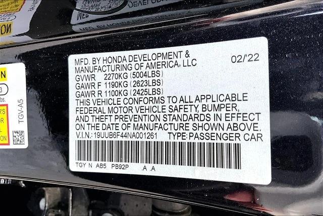 2022 Acura TLX Technology Package