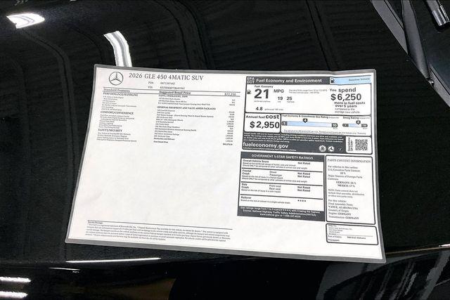 2026 Mercedes-Benz GLE GLE 450 4MATIC
