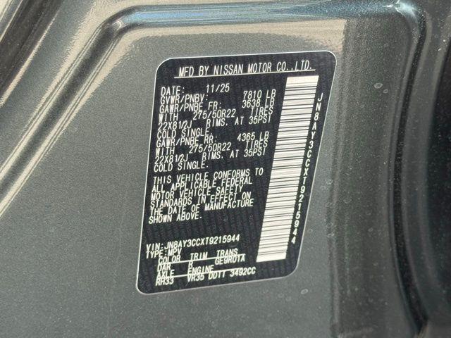 2026 Nissan Armada Platinum Reserve