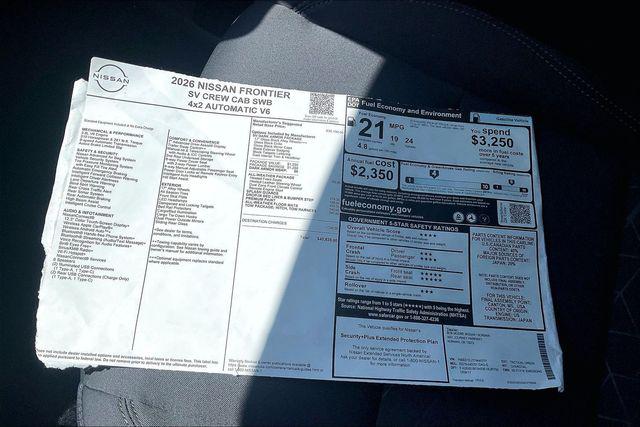 2026 Nissan Frontier Crew Cab SV 4x2