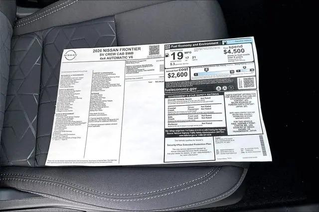 2026 Nissan Frontier Crew Cab SV 4x4