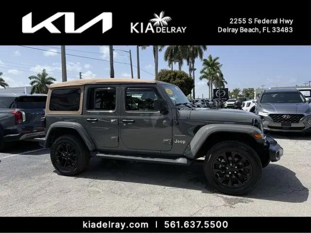 2021 Jeep Wrangler 4xe Unlimited Sahara 4x4 for sale in Delray Beach, FL