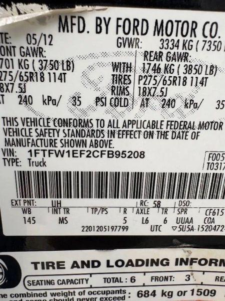 2012 Ford F-150 XLT