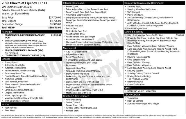 2023 Chevrolet Equinox FWD LT
