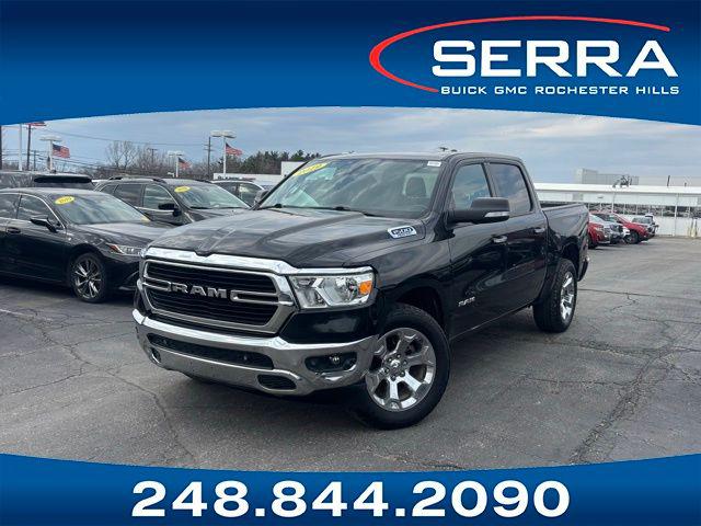 Black Forest Green Pearlcoat 2019 RAM 1500 Big Horn Crew Cab 4WD Pickup Truck Four-Wheel Drive Automatic