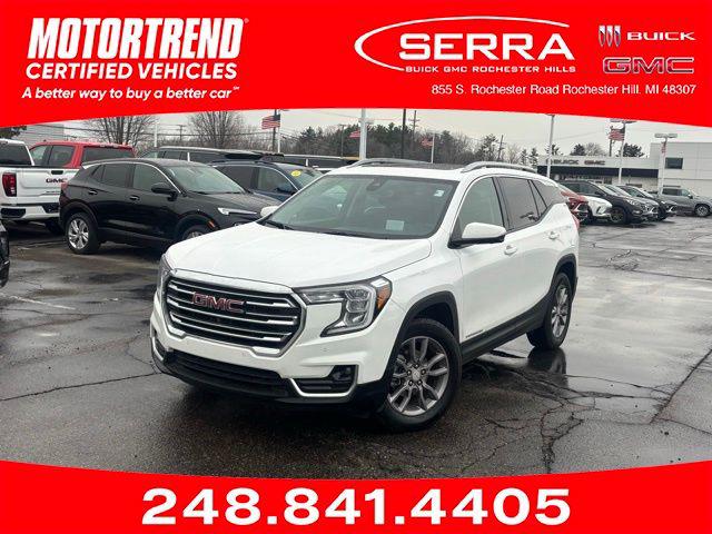 Summit White 2023 GMC Terrain SLT AWD SUV / Crossover All-Wheel Drive Automatic