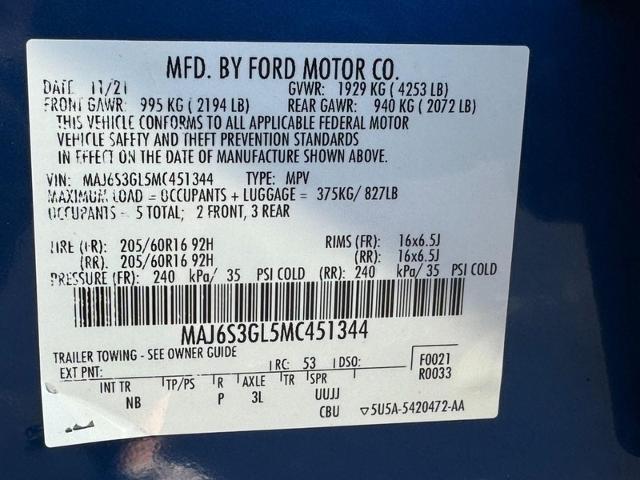 2021 Ford EcoSport SE