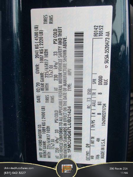 2020 Ford Escape SE