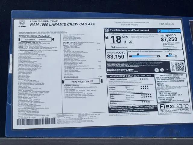 2026 Ram 1500 Laramie Crew Cab 4x4 57 Box