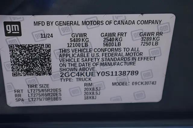 2025 Chevrolet Silverado 3500HD 4WD Crew Cab Standard Bed LTZ