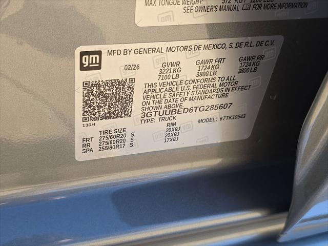 2026 GMC Sierra 1500 Crew Cab, Short Bed, SLE, 4WD