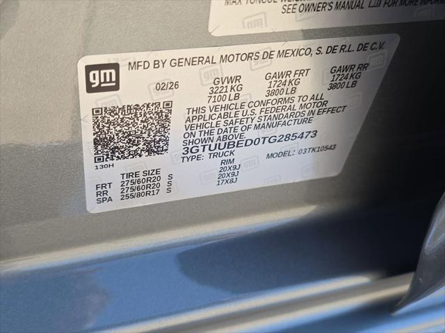 2026 GMC Sierra 1500 Crew Cab, Short Bed, SLE, 4WD