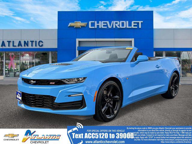 Blue 2023 Chevrolet Camaro 1SS Convertible RWD Convertible Rear-Wheel Drive 6-Speed Manual