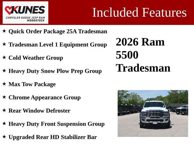 2026 RAM Ram 5500 Chassis Cab RAM 5500 TRADESMAN CHASSIS CREW CAB 4X4 84 CA
