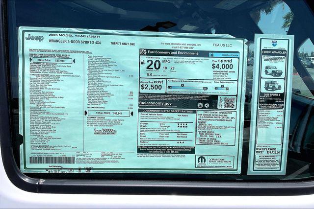 2026 Jeep Wrangler Sport S
