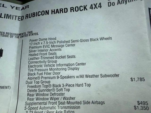 2016 Jeep Wrangler Unlimited Rubicon Hard Rock