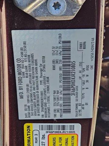 2018 Ford Fusion SE