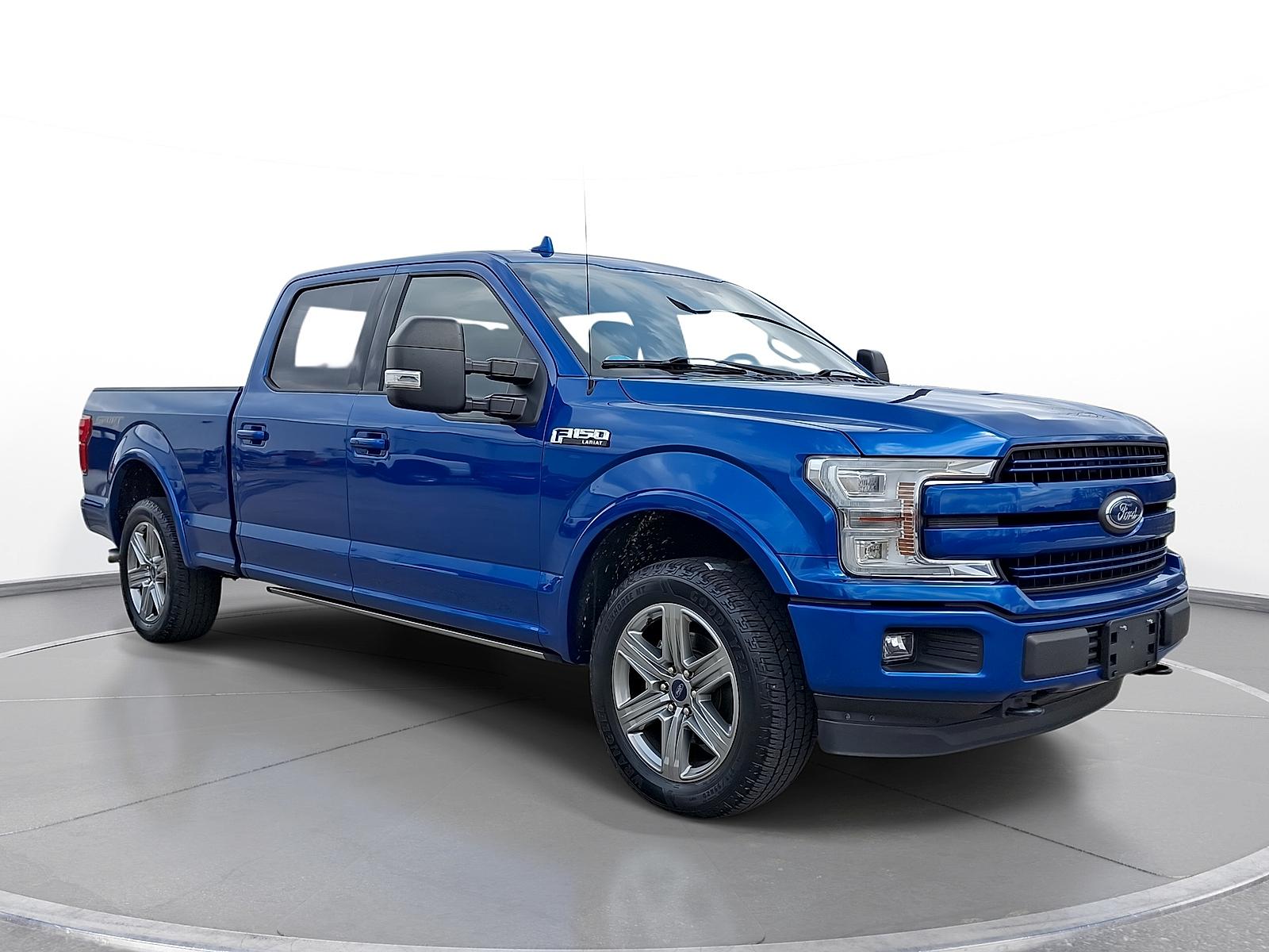 LIGHTNING BLUE 2018 Ford F-150 Lariat SuperCrew LB 4WD Pickup Truck Four-Wheel Drive Automatic