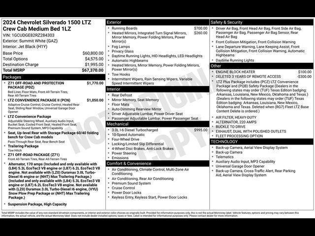 2024 Chevrolet Silverado 1500 4WD Crew Cab Standard Bed LTZ