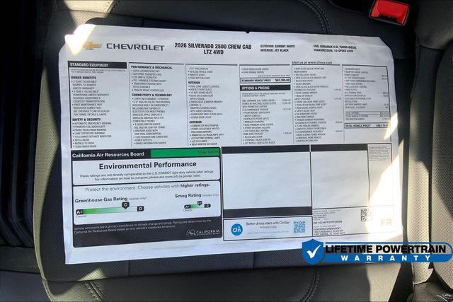 2026 Chevrolet Silverado 2500HD Crew Cab, Standard Bed, LTZ, 4WD