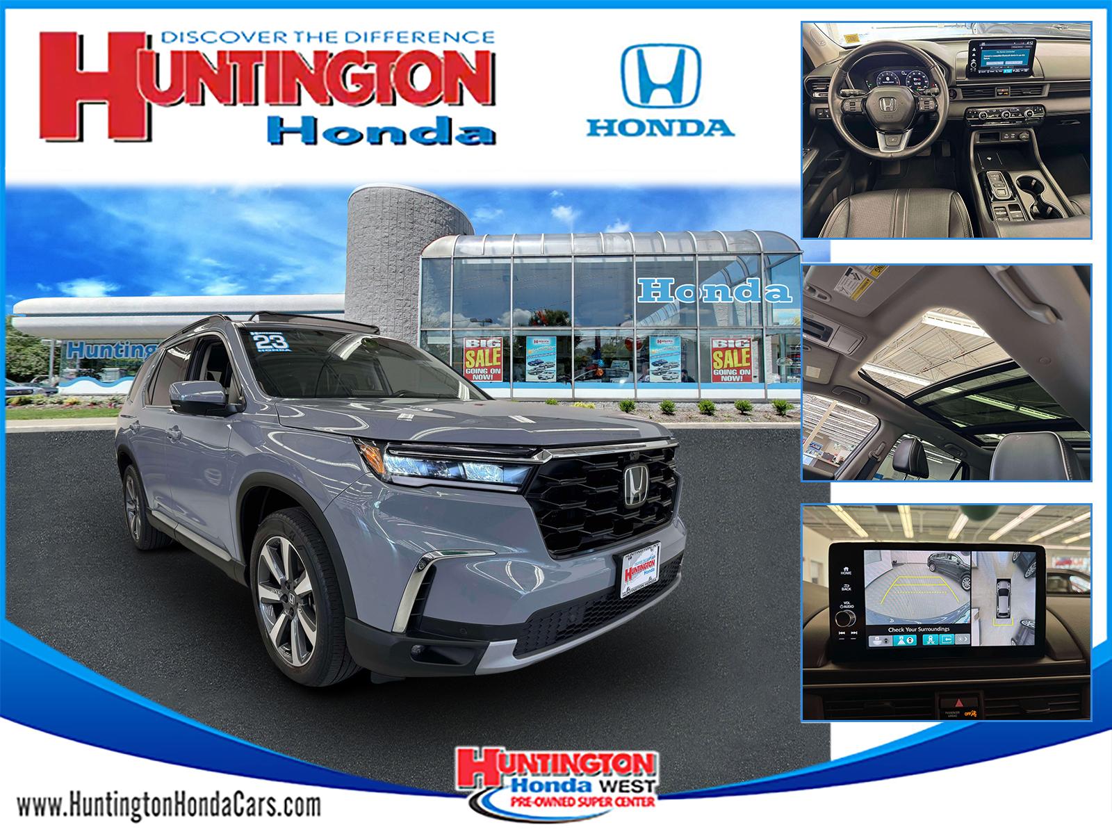 Gray 2023 Honda Pilot Elite AWD SUV / Crossover All-Wheel Drive Automatic