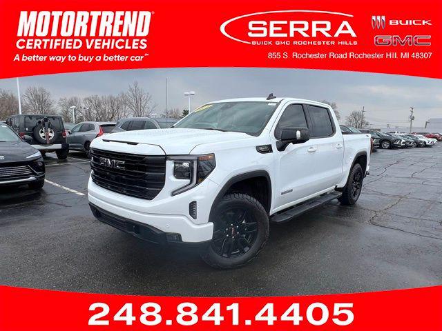 Summit White 2024 GMC Sierra 1500 Elevation Crew Cab 4WD Pickup Truck Four-Wheel Drive Automatic
