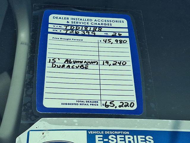 2026 Ford E-350 Cutaway 2026 FORD E-350 CUTAWAY CHASSIS 2DR 138 WB HD